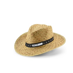 JEAN POLI. Chapeau de paille naturel