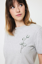 T-shirt en coton recyclé non teinté IQONIQ Manuel