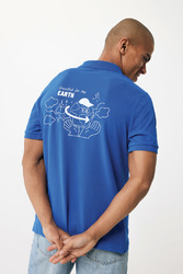 Polo en coton piqué et recyclé IQONIQ Yosemite