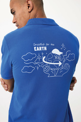 Polo en coton piqué et recyclé IQONIQ Yosemite