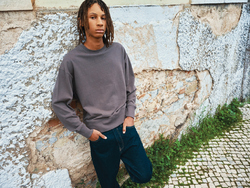 Sweater à col rond en coton recyclé IQONIQ Zion