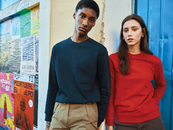 Sweater à col rond en coton recyclé IQONIQ Zion