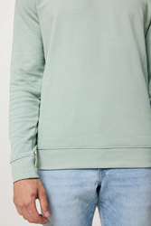 Sweater à col rond en coton recyclé IQONIQ Zion