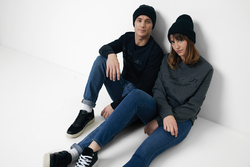 Sweater à col rond en coton recyclé IQONIQ Zion