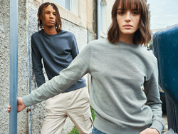 Pull à col rond en coton recyclé non teinté IQONIQ Denali