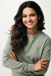 Pull à col rond en coton recyclé non teinté IQONIQ Denali