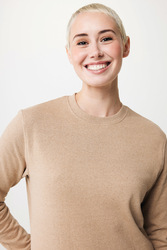 Pull à col rond en coton recyclé non teinté IQONIQ Denali