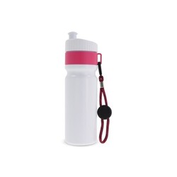 Bidon de sport avec bord et cordon 750ml