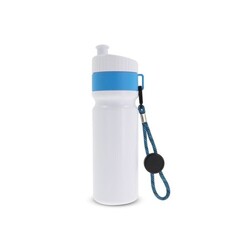 Bidon de sport avec bord et cordon 750ml