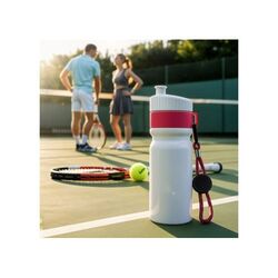 Bidon de sport avec bord et cordon 750ml
