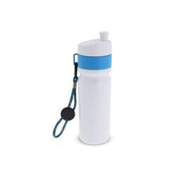 Bidon de sport avec bord et cordon 750ml