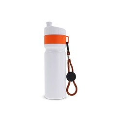 Bidon de sport avec bord et cordon 750ml