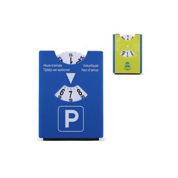 Disque de stationnement grattoir  de glace bleu - vert