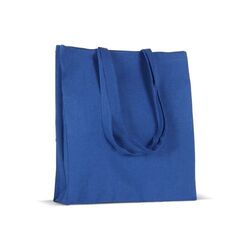 Sac en coton recyclé avec soufflet 140g/m² 38x10x42cm