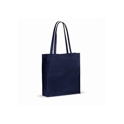 Sac en coton recyclé avec soufflet 140g/m² 38x10x42cm