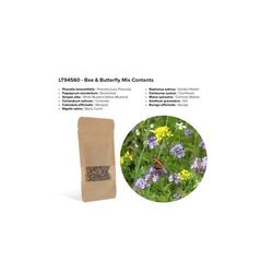 Sachets de graines de fleurs d'abeilles et de papillons 4 grammes