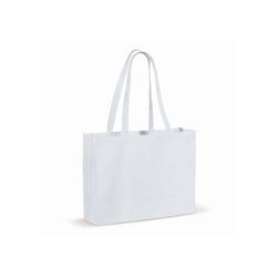Recycled cotton bag with gusset 140g/m² 49x14x37cm