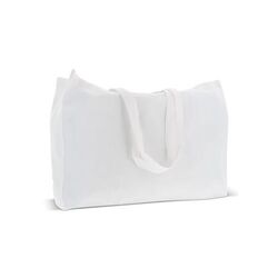 Recycled cotton bag with gusset 140g/m² 49x14x37cm