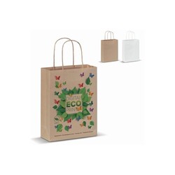 Sac papier anses torsadées 90g/m² 18x8x22cm