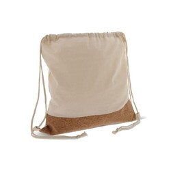 Sac Liège/Jute avec cordelettes en coton 38x41cm