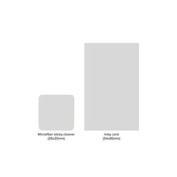 Lingette microfibre adhésive avec traitement anti-bactérien 35x35mm