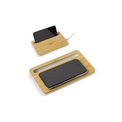 Chargeur sans fil en bambou 5W