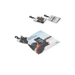 Porte-clé lingette microfibre avec traitement anti-bactérien