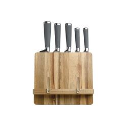 Support livre de cuisine avec 5 couteaux