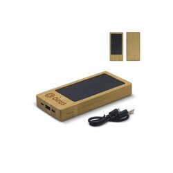 Powerbank bambou solaire 8000mAh