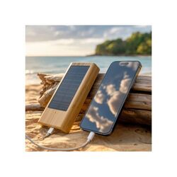 Powerbank bambou solaire 8000mAh