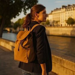 Sac à dos coton recyclé NATURA
