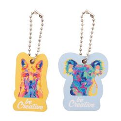 porte-clés sur mesure CreaFob Wood