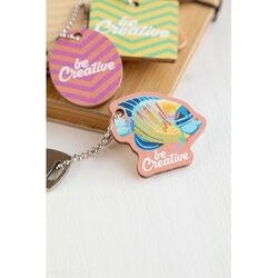 porte-clés sur mesure CreaFob Wood