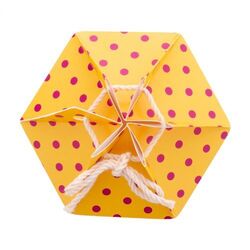 Boîte cadeau hexagonale CreaBox HexaCord M