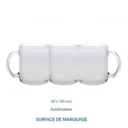 Mug en verre Dépoli - 325 ml