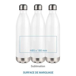 Bouteille isotherme SCREW - 750 ml Gris