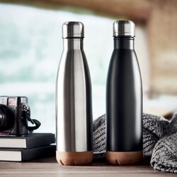 Bouteille isotherme CORK - 500 ml Noir
