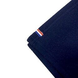 Plaid français RENNES avec ourlet - Bleu Marine