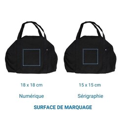 Sac de sport français TOM BIO - Ecru