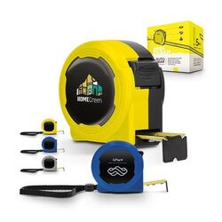 MESURE : METRE RUBAN JAUNE 5 m X 19 mm COQUE PLASTIQUE