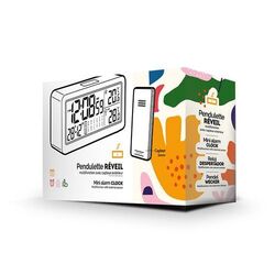 PENDULETTE REVEIL MULTIFONCTIONS AVEC CAPTEUR TEMPERATURE EXTERIEURE