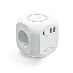 MULTIPRISE CUBE AVEC CHARGEUR PAR INDUCTION ET RALLONGE