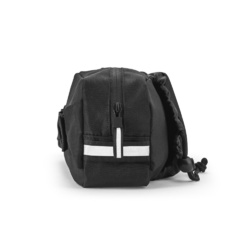 DELFOS POUCH. Sac de taille en 300D polyester recyclé et 600D polyester recyclé avec éléments réfléchissants