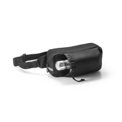 DELFOS POUCH. Sac de taille en 300D polyester recyclé et 600D polyester recyclé avec éléments réfléchissants