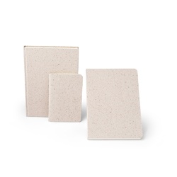 ORGANIC SEMI-RIGID. Bloc-notes A5 avec couverture semi-rigide en matière organique d'éléphant (80%)