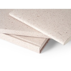 ORGANIC SEMI-RIGID. Bloc-notes A5 avec couverture semi-rigide en matière organique d'éléphant (80%)