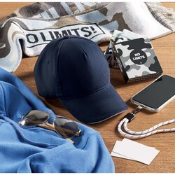 LONG BEACH SINGA Casquette 5 panneaux 260 gr/m