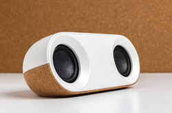 Enceinte 10W en plastique recyclé RCS et liège Oregon