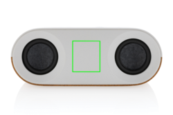 Enceinte 10W en plastique recyclé RCS et liège Oregon