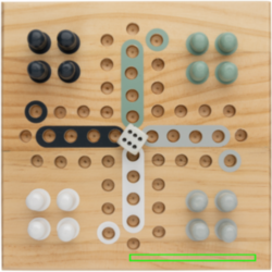 Jeu de ludo en bois Claire